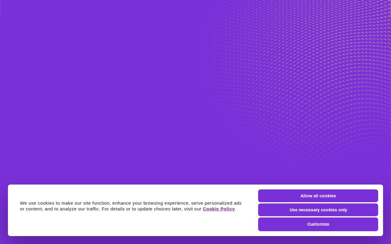Screenshot of the Smartly.io homepage